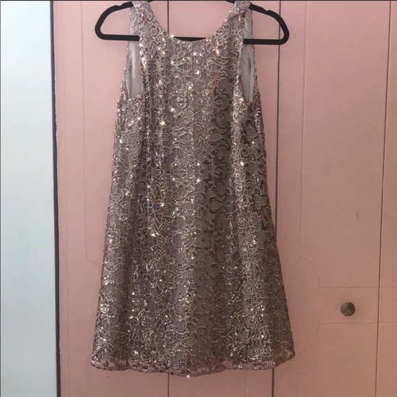Badgley Mischka Dresses Badgley Mischka Rose Gold Sequin Dress